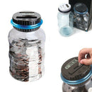 2pcs Digital Coin Bank Money Saving Jar Coin Container with LCD for Adults Kids