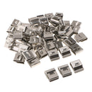 50PCS Solar Panel Cable Management Stainless Steel PV Wire Clip 7.09x0.79''
