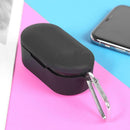 Soft Silicone Earphone Case Anti-shock Protective Cover for QCY T2C (Black) A