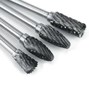 10Pcs/Box Rotary Burrs Metalworking Rotary Files Rotary Burr Bit Set 3Mm Sh