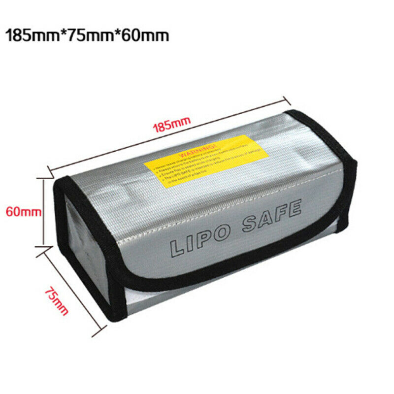 RC Lipo Battery Safe Bag Fireproof Explosion Proof Sack for Charge & Storage vcf