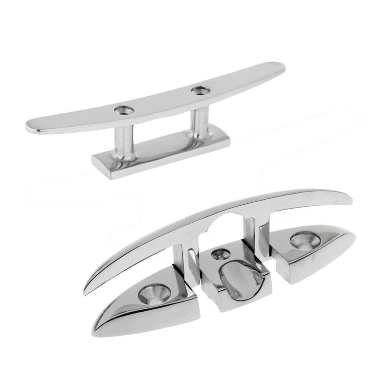 2 Pcs 316 Stainless Steel Marine Sailing Boat & Dock Rope Cleat