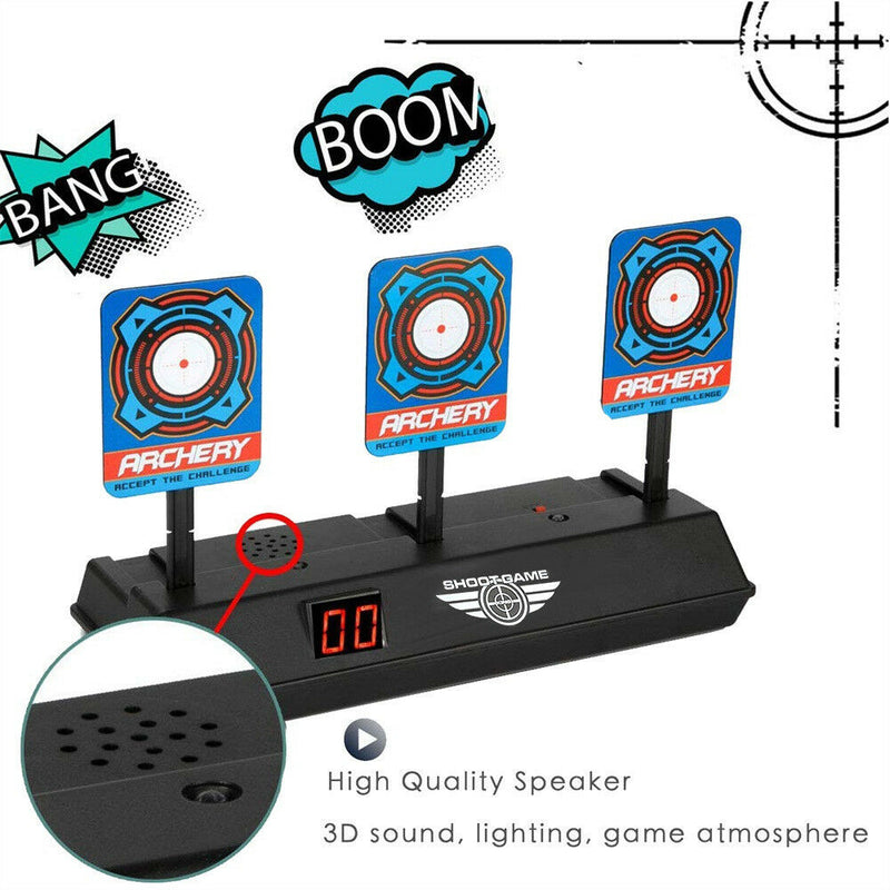 Auto-Reset Intelligent Light Sound Effect Scoring Targets Toys Gift For Children