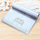 Stainless Steel Pizza Dough Scraper Cutter Flour Pastry Cake Baking Tool  ES