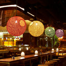 2pcs Exquisite and Durable Round Concise Hand-woven Rattan Ball Lampshade Lamp