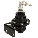 Black Universal Adjustable Aluminum Fuel Pressure Regulator W/Gauge Kit Aut V3G5