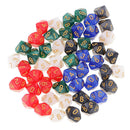 50pcs 16mm D10 Dice 10 Sided Die Polyhedral&Dice Carry Bag for Board Games