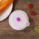 Silicone Cup Cover Small Bean Sprout Heat Resistant Cups Lid (Rose Red) A
