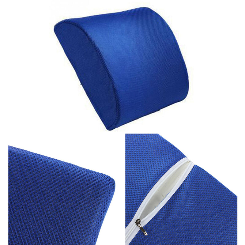 Car Seat Memory Foam Pillow Cushion Chair Home Office Relax Lumbar Back Support