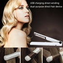 Curling Wand Hair Straightener Styling Tool Flat Iron Home Salon Mini Cordless