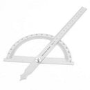 Carpenter Architect Stainless Steel Rotary Protractor Angle Ruler