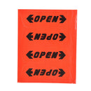 4 Pcs/Set Door Open Car Stickers Reflective Warning Pedestrians Safety Red  Z
