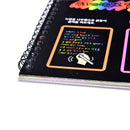 For Kids Diy Draw   note Black Cardboard Creative Draw Sketch Notebook ME