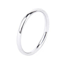 4mm Men's Women's Stainless Steel Polished Wedding Band Ring UK Size T 1/2