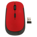 U-Shaped Wireless USB Mouse 2.4G Optical 10M Working Distance For Laptop Red