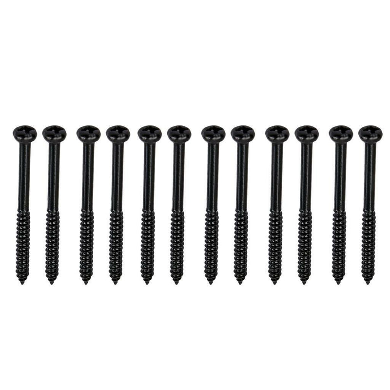 12 Pieces Pickup Mounting Screws for Guitar and Bass Parts