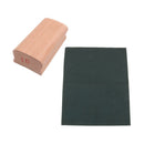 Wooden Radius Sanding Block w/ Black Guitar Abrasive Paper Luthier Tool 10