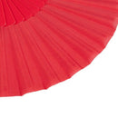 Plastic Japanese Style Handheld Folding Hand Fan Party Gift Red