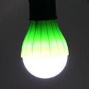 2 PCS Outdoor Hanging 3LED Camping Tent Light Bulb Fishing Lamp(Green)