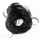 Women Black Hair Wave Scrunchie Bun Extensions Curly Ponytail Hairpiece K7W5