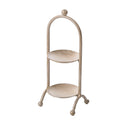 2 Cup Cupcake Stand Metal Holder Dessert Carrier Wedding Party Champagne