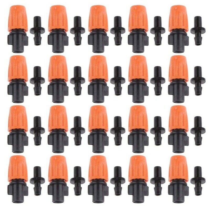 20 Set Fogging Adjustable Spray Nozzle Sprayer Irrigation Accessories