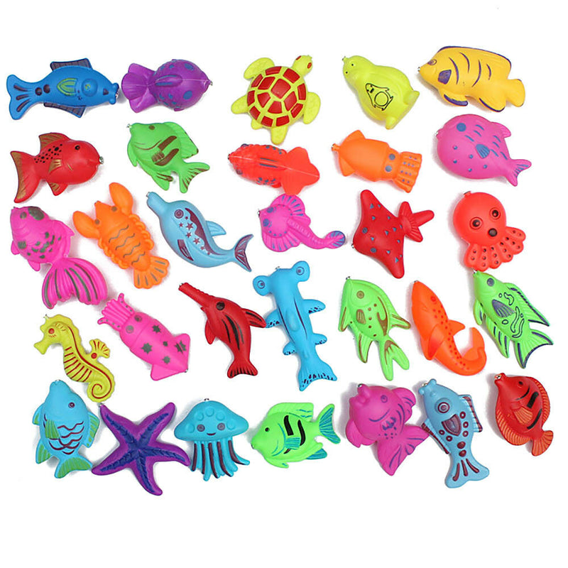 10Pcs/Pack Plastic Floating Fish Bath Pool Animal Figures Party Kids Toys Gift