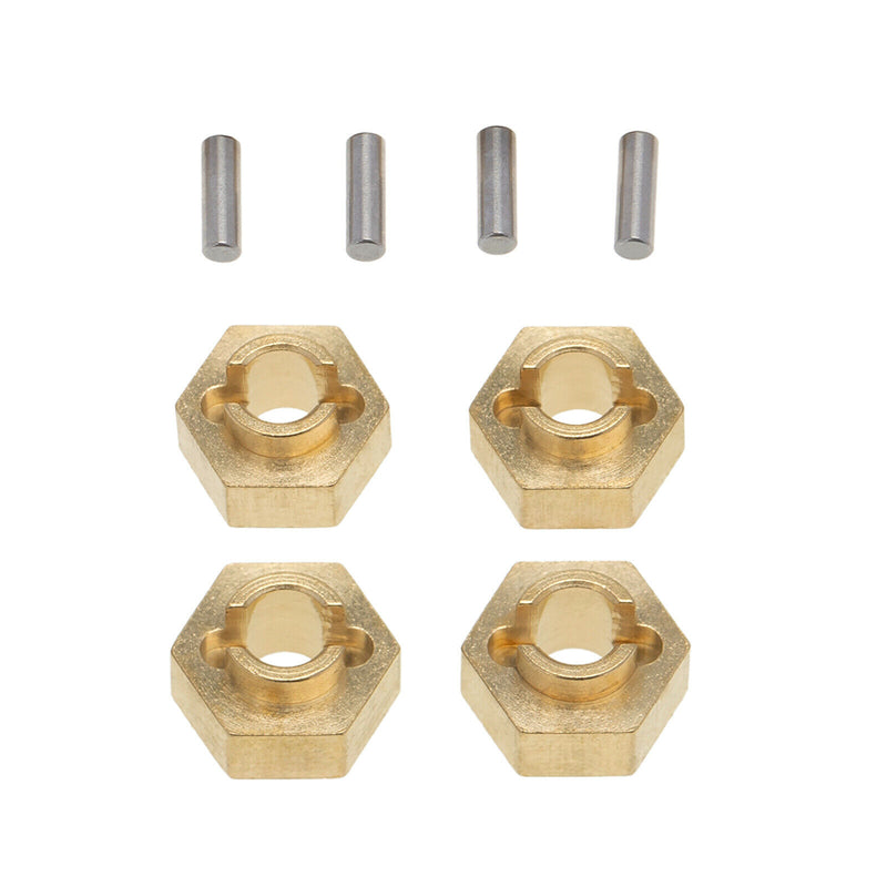 Pack of 4 1:24 RC Aluminum Alloy 3mm Brass Hex Adapter for Axial SCX24 AXI90081