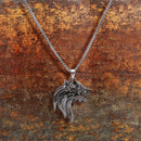 Fashion Men Dragon Head Pendant Stainless Steel Chain Necklace Jewelry Gifts OZ
