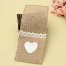 24pcs Jute Hessian Burlap Cutlery Holder Silverware Pockets rustic Wedding