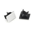 10x Cable clips adhesive cord black wire holder organizer clamp Dz