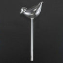 2X Glass Plant Flowers Water Slow Feeders Self Watering Bird Snail Pla FLN