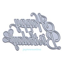 Happy Birthday DIY Metal Scrapbooking Embossing Embroidery Cutting Dies Craft