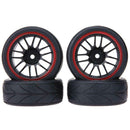 4pcs RC On Road Car Rubber Tires for 1/10 Universal Car Redcat Traxxas