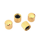 Pack of 4 Iron Electric Guitar Volume Tone Control Knobs Buttons Golden