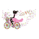 Bicycle Girl 5D Diamond Painting Embroidery DIY Cross Stitch Home Decor