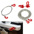 4PCS RC Rock Crawler 1:10 Tow Hook+Trailer Rope+Steel Tow Chain for Traxxas Hsp