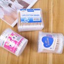 100pcs/box Disposable Double Heads Cotton Swabs Makeup Cotton Buds (Round) A