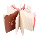 3pcs Cute Bear Notebook Journal Paper Note Book Weekly Planner Writing Pad