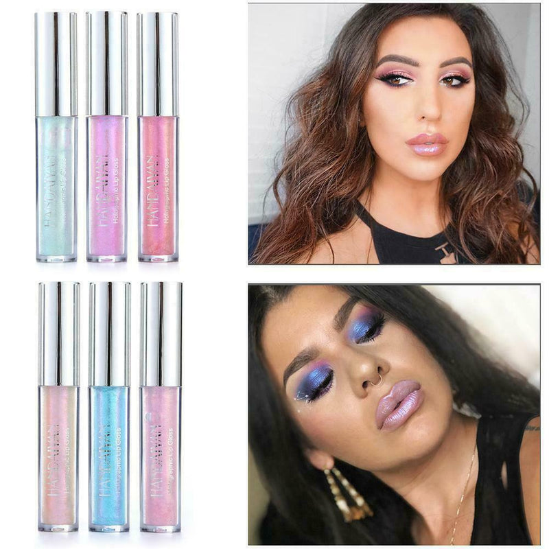 6x HANDAIYAN Glitter Matte Lipstick Waterproof Lip Gloss Liquid Fashion Hot V5T0