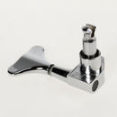 Chrome Bass Tuning Pegs Tuners Machine Heads 2L 2R For Acoustic /Eleic Guitar