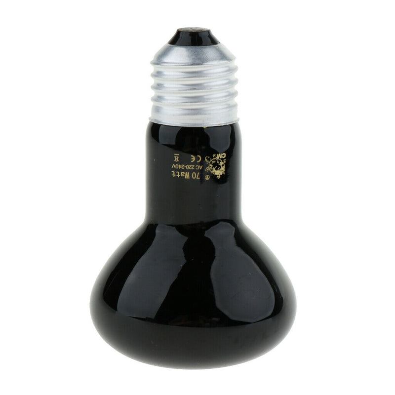 E27 Pet Reptile Breeding Infrared Ceramic Heater Light Lamp Bulb 70W