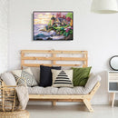 Painting By Numbers Kit DIY Sea House Hand Painted Canvas Oil Art Picture A
