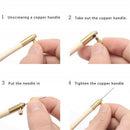 Wooden French Embroidery Needles Tambour Crochet Hook with 3 NeedlesJR
