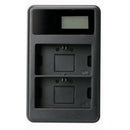 Black LCD Charger Fits For Canon EOS 60D 70D 80D 6D 7D Charging Hot