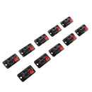 10pieces Push Release Connector Plate Stereo Speaker Terminal Black