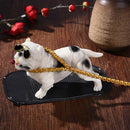 1xCool Bully Dog Car Dashboard Decorative Interior Display Ornaments-White