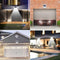 2pcs 100LED Three-sided Solar Motion Sensor Wall Light Outdoor Garden Lamp