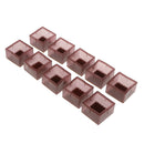 10x Floor Protector Chair Leg Caps Square Furniture Leg Feet Cover PVC Pads