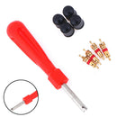 1Set Tire Valve Service Kit Valve Cores Screwdriver Tire Repair Car Motorcy 3C